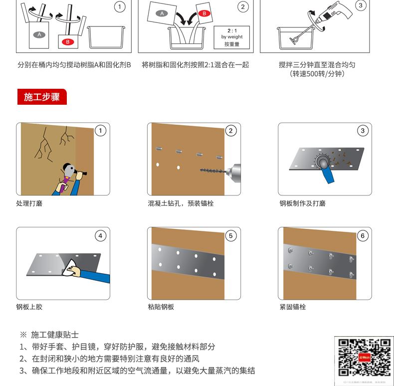 包钢河东区街道粘钢加固施工过程